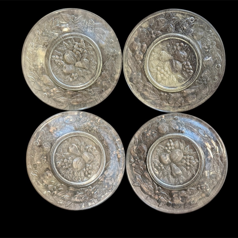 Set of 4 Princess House lunch plates